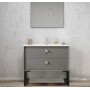 Boston Matte Dark Grey Wall Hung Vanity 900 Cabinet Only